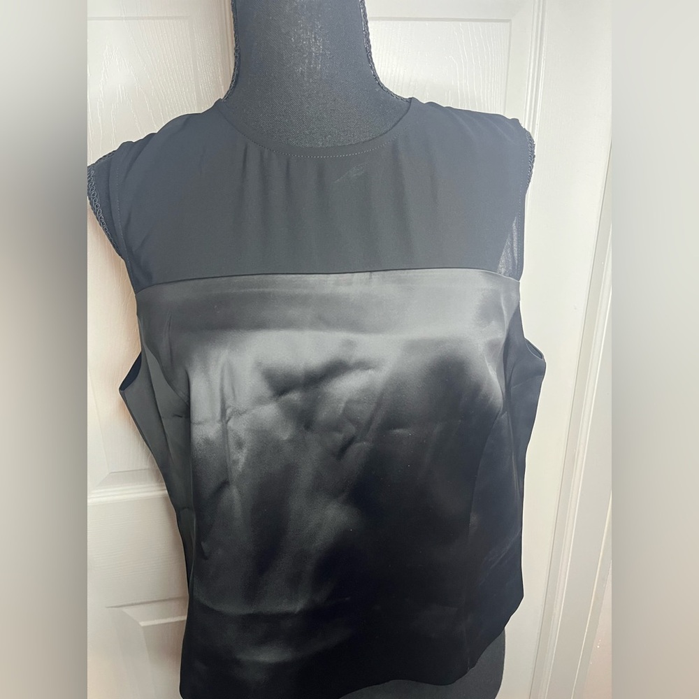 NWT French Connection Black Satin Women's Top